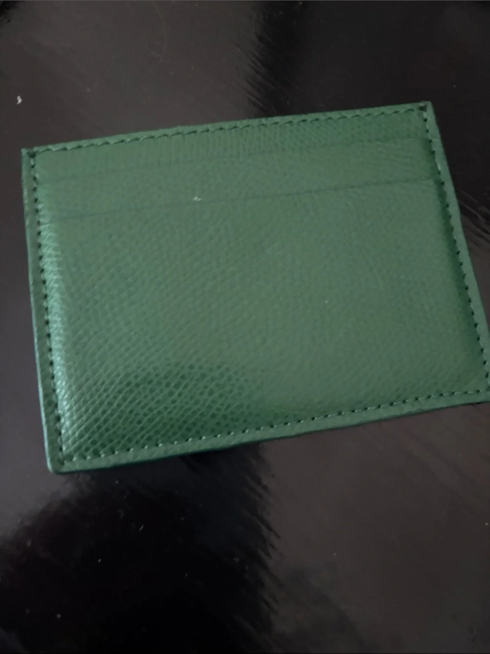 Mashburn Emerald Leather Card Holder